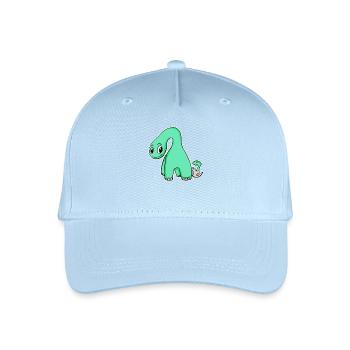 Dinosaure avec bébé dinosaure - Motif Dino - Casquette de baseball bio Enfant - bleu clair - Devant
