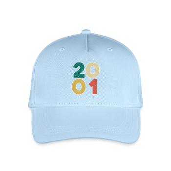 2001 - Année 2001 - Année 2001 - Casquette de baseball bio Enfant - bleu clair - Devant