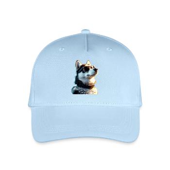 Husky Dogs Lover Dog Love Siberian Huskies - Organic Kids’ Baseball Cap - light blue - Front