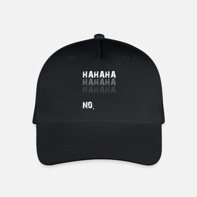 hahaha pas drôle - Casquette de baseball bio Enfant - noir