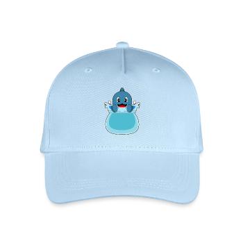 Bassin d’eau du dauphin - Casquette de baseball bio Enfant - bleu clair - Devant
