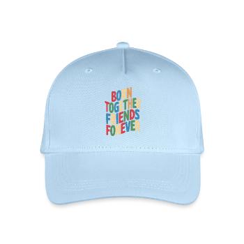 Des jumeaux nés ensemble, amis pour toujours - Casquette de baseball bio Enfant - bleu clair - Devant