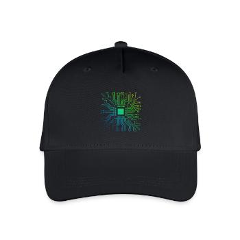 Coloré Ordinateur Circuit Imprimé Board Tech Électronique - Casquette de baseball bio Enfant - noir - Devant