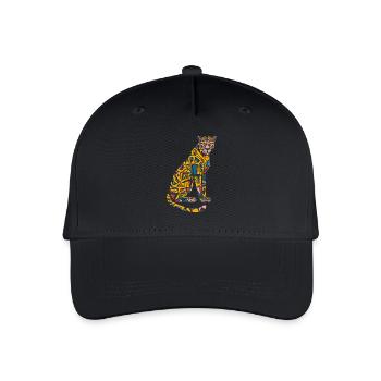 Mosaïque colorée léopard œuvre d’art pour les amoureux des animaux - Casquette de baseball bio Enfant - noir - Devant