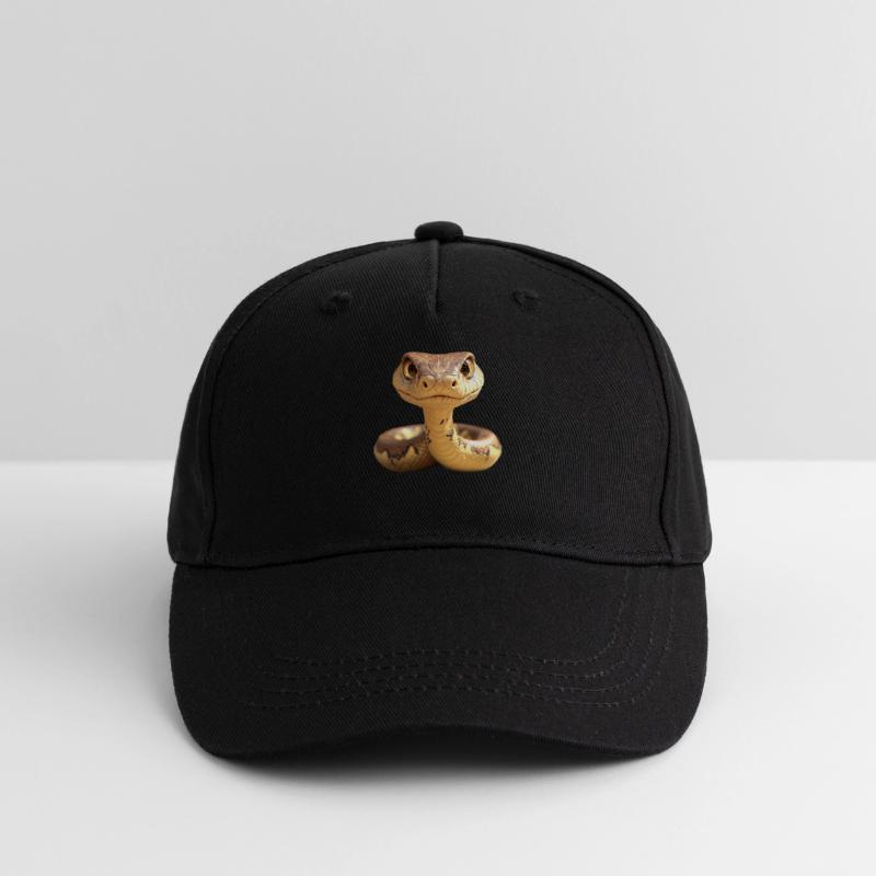 Serpent Python Cobra Mamba Serpent à sonnettes Serpent Casquette de baseball bio Enfant