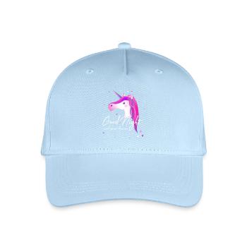 Unicorn good night Sleep Shirt - Organic Kids’ Baseball Cap - light blue - Front
