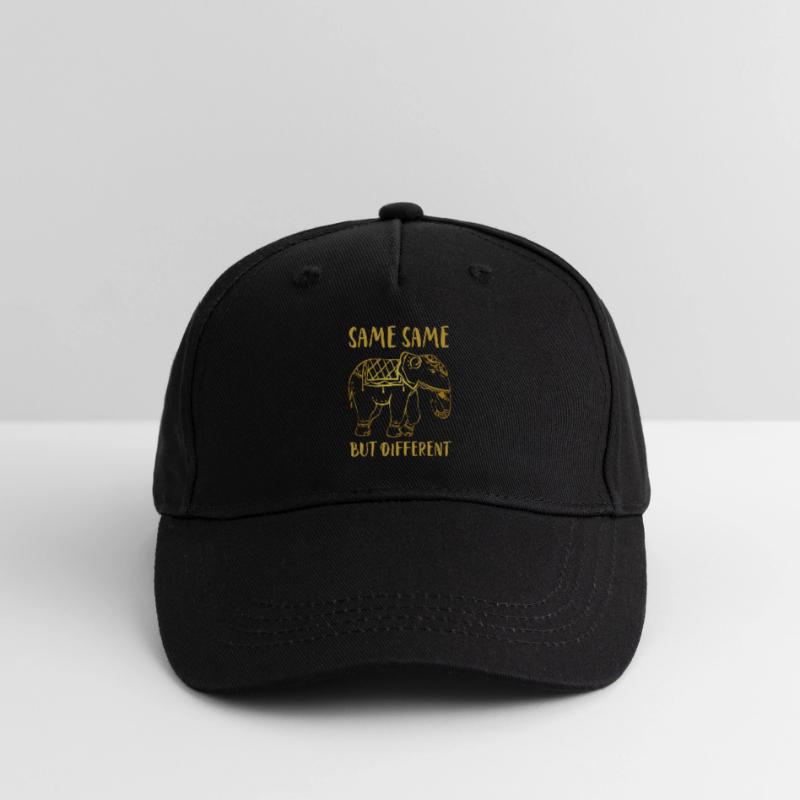 Goldener Elefant "Same Same but different" Kinder Bio Basecap