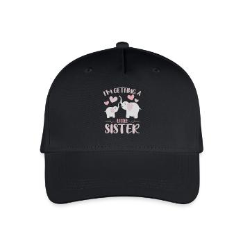 Baby Sister Reveal Getting Little Sister Elephant - Kinder Bio Basecap - Schwarz - Vorne