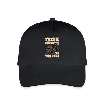 Fossil Hunter To The Bone Loves Fossil Collecting - Organic Kids’ Baseball Cap - black - Front