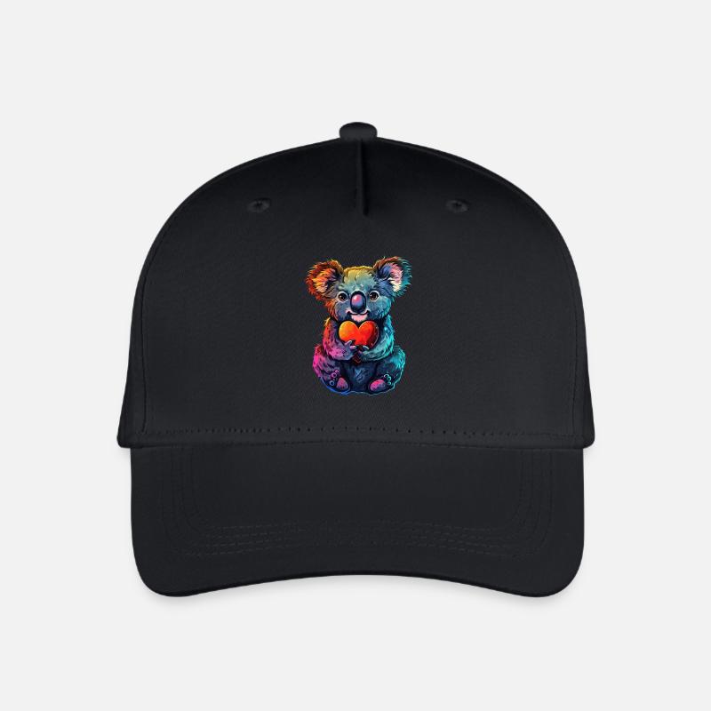 Koala - Kinder Bio Basecap - Schwarz
