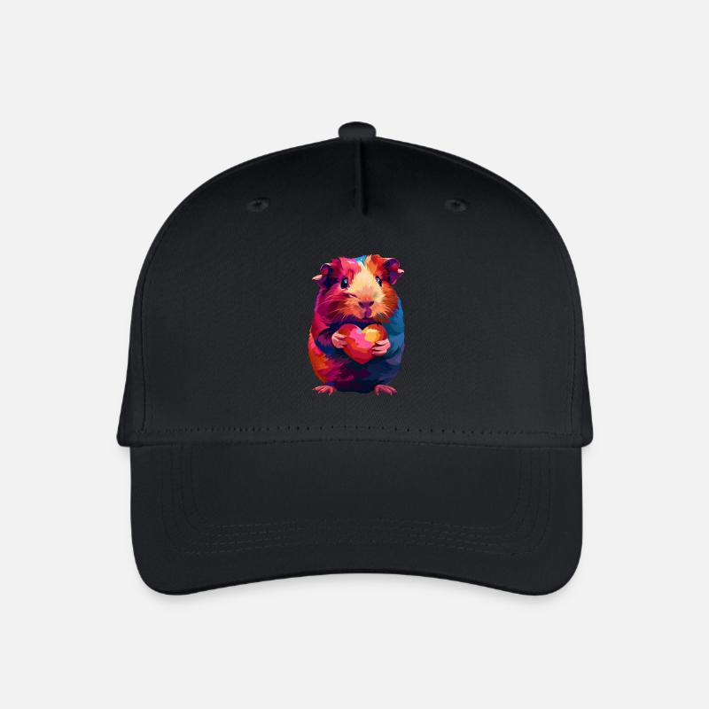 Meerschweinchen - Kinder Bio Basecap - Schwarz