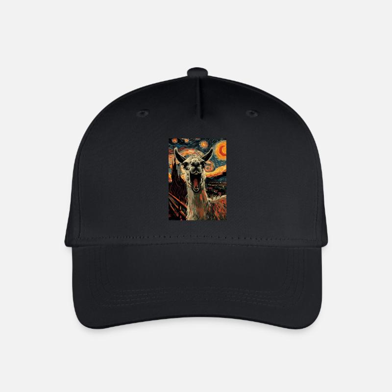 Lama - Kinder Bio Basecap - Schwarz