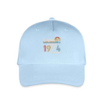 Original Dezember 1974 Jahrgang Retro Geburtstag - Organic Kids’ Baseball Cap - light blue - Front