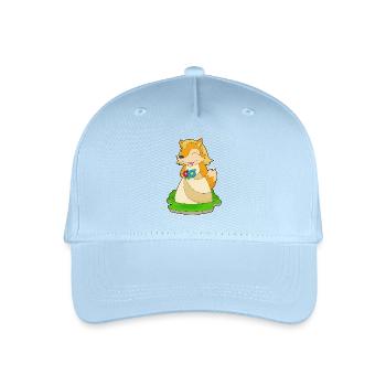Fox Bridal Floral Wedding - Organic Kids’ Baseball Cap - light blue - Front