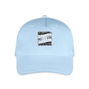 Schrauben statt Quatschen - Kinder Bio Basecap - Hellblau - Vorne
