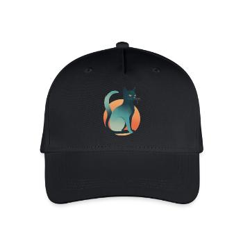 Dark Cat - Organic Kids’ Baseball Cap - black - Front