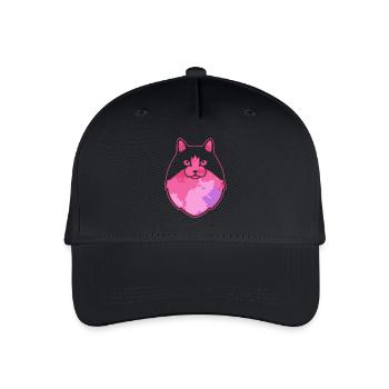 Cute Ragamuffin cat Face - Organic Kids’ Baseball Cap - black - Front