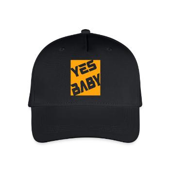 Yes Baby - Kinder Bio Basecap - Schwarz - Vorne