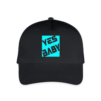 Yes Baby - Kinder Bio Basecap - Schwarz - Vorne