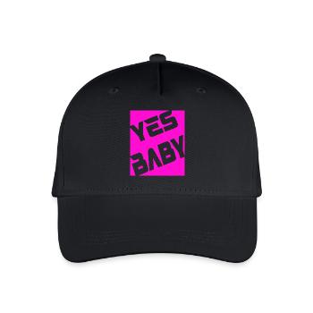 Yes Baby - Kinder Bio Basecap - Schwarz - Vorne