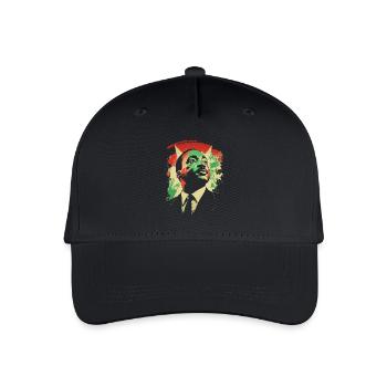 MLK Afro Amerikanisch Heritage Black History Month - Kinder Bio Basecap - Schwarz - Vorne