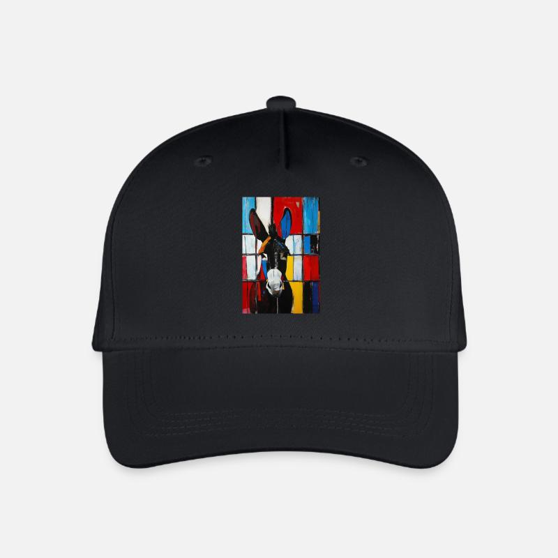 Esel - Kinder Bio Basecap - Schwarz