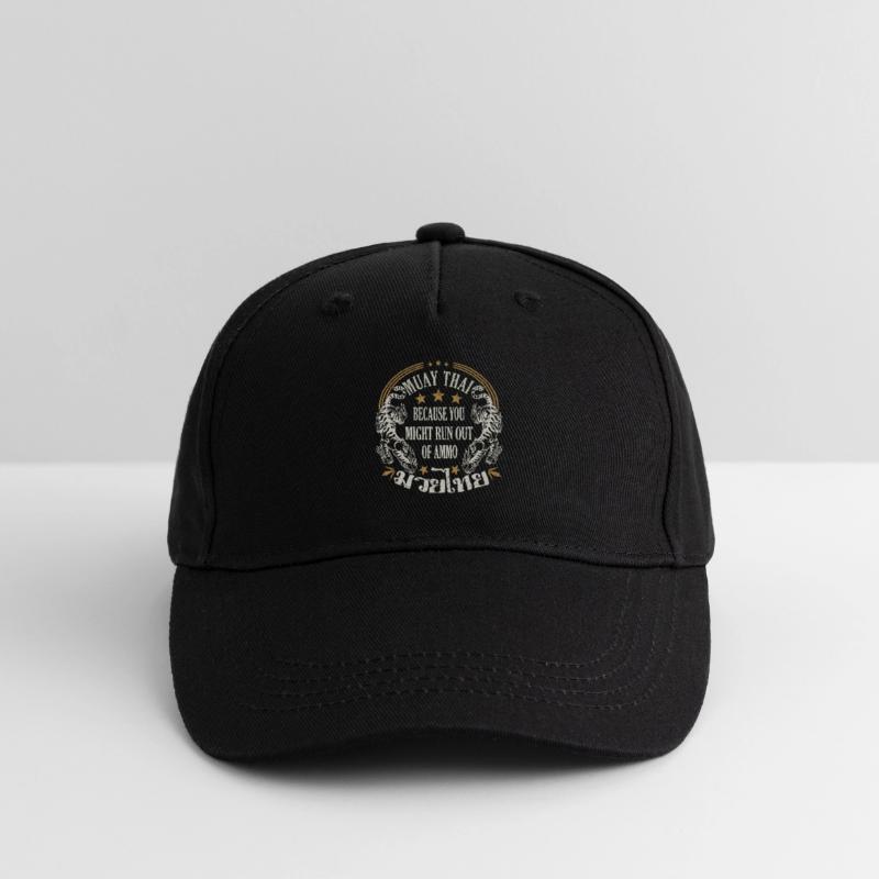 Muay Thai parce que vous pourriez manquer de munitions Casquette de baseball bio Enfant