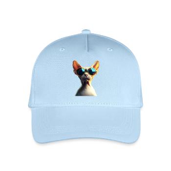 Sphynx Katze Sphynxkatze Canadian Cat Süße Sphinx - Kinder Bio Basecap - Hellblau - Vorne