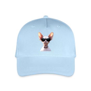 Sphynx Katze Sphynxkatze Canadian Cat Süße Sphinx - Kinder Bio Basecap - Hellblau - Vorne