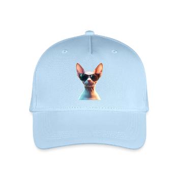Sphynx Katze Sphynxkatze Canadian Cat Süße Sphinx - Kinder Bio Basecap - Hellblau - Vorne