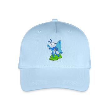 Butterfly Book - Organic Kids’ Baseball Cap - light blue - Front