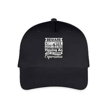 Funny Computer Systems Analyst - Organic Kids’ Baseball Cap - black - Front