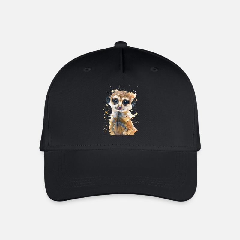 Erdmännchen - Kinder Bio Basecap - Schwarz