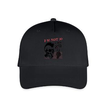 I Am 29 Plus Middle Finger - 30th Birthday - Organic Kids’ Baseball Cap - black - Front