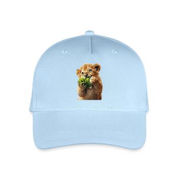 Lion - Organic Kids’ Baseball Cap - light blue - Front