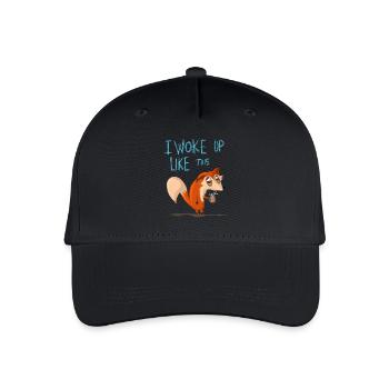 Je me suis réveilléComme ça - Casquette de baseball bio Enfant - noir - Devant