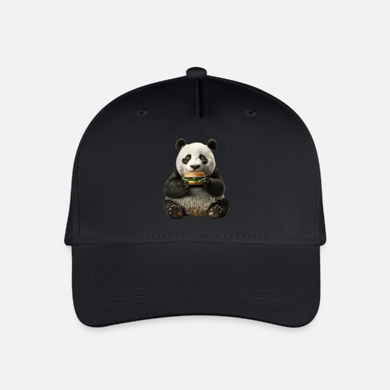 Panda - Kinder Bio Basecap - Schwarz