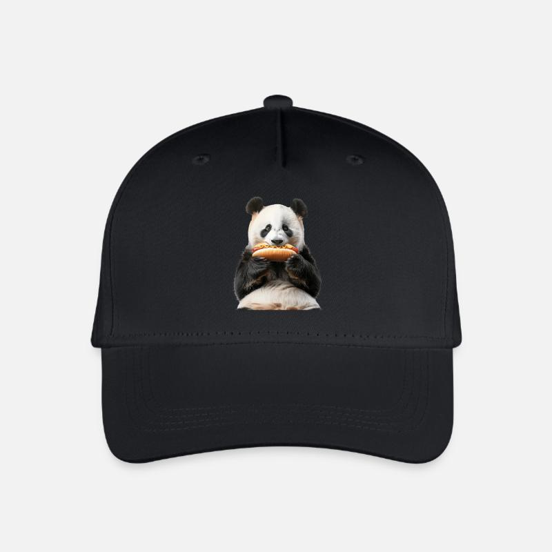 Panda - Organic Kids’ Baseball Cap - black