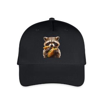 Waschbär - Kinder Bio Basecap - Schwarz - Vorne