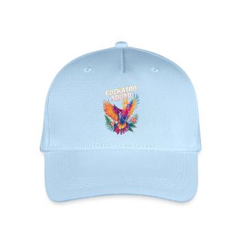 Cockatoo Squad Bunter Papagei Hibiskus - Kinder Bio Basecap - Hellblau - Vorne