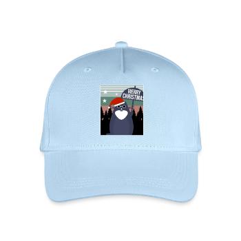 Joyeux Noël Chat - Casquette de baseball bio Enfant - bleu clair - Devant
