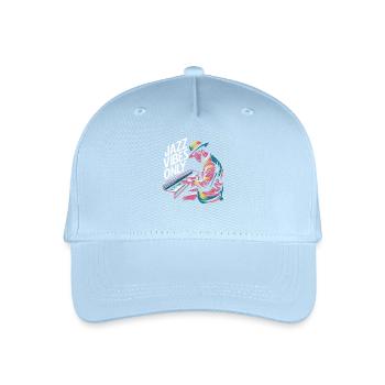 Jazz Vibes Only Musician Piano Art - Organic Kids’ Baseball Cap - light blue - Front