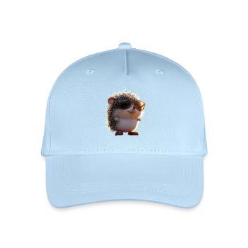 Igel Weißbauchigel Stacheligel Liebe Süßer Igel - Kinder Bio Basecap - Hellblau - Vorne