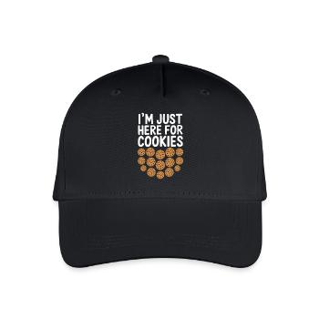Cookies Disant Biscuits au Chocolat Cadeau de Cookie Drôle - Casquette de baseball bio Enfant - noir - Devant