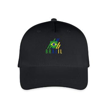 Brazil Brazil shirt Brazilian Rio de Janeirao - Organic Kids’ Baseball Cap - black - Front