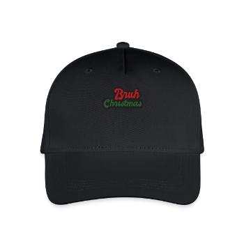 Bruh-Meme Lustiger Spruch Bro Weihnachtsgruß - Kinder Bio Basecap - Schwarz - Vorne