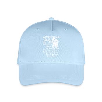 Advice From A Sloth - Organic Kids’ Baseball Cap - light blue - Front