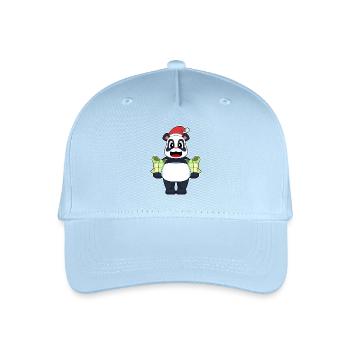 Panda Christmas Packages - Organic Kids’ Baseball Cap - light blue - Front