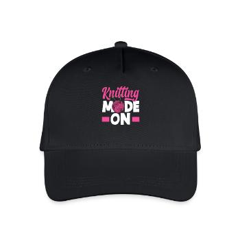 Knitting Knitting Lover - Organic Kids’ Baseball Cap - black - Front