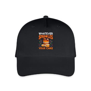 Whatever Sprinkles Your Cake Baking - Organic Kids’ Baseball Cap - black - Front